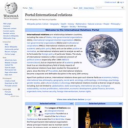 Portal:International relations