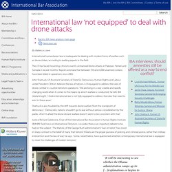 International law ‘not equipped’ to deal with drone attacks