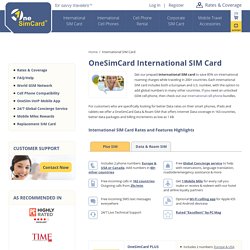 International SIM Card for Europe, Asia, 200 Global Countries