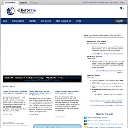 Elliott Wave Market Forecasting