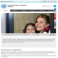 International Day of Happiness - 20 March
