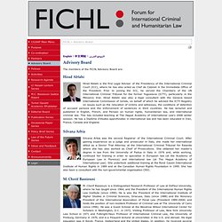 Advisory Board: FICHL - Forum for International Criminal and Humanitarian Law