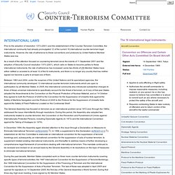 International Counter-Terrorism Legal Instruments