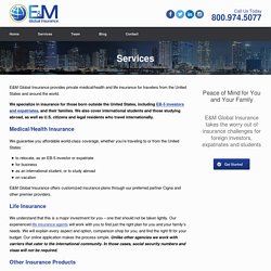 International Medical and Life Insurance: E&M Global Insurance