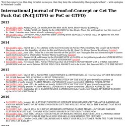 International Journal of Proof-of-Concept or Get The Fuck Out (PoC