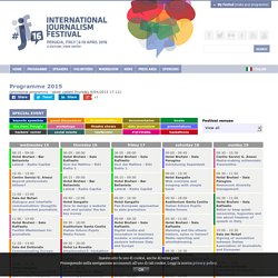 Programme International Journalism Festival #ijf15