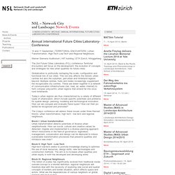 NSL - Netzwerk Stadt und Landschaft / NSL - Network City and Landscape