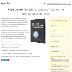 50 International SEO & Website Tips