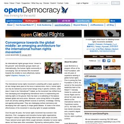 Convergence towards the global middle: an emerging architecture for the international human rights movement