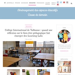 Collège International de Valbonne : quand une réflexion sur le bien-être pédagogique fait émerger des Learning Labs