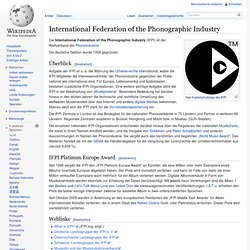 International Federation of the Phonographic Industry