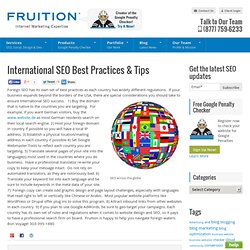 International SEO Best Practices & Tips