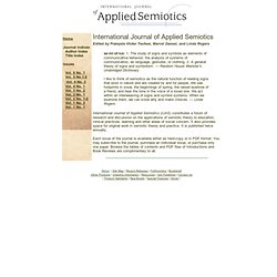 International Journal of Applied Semiotics