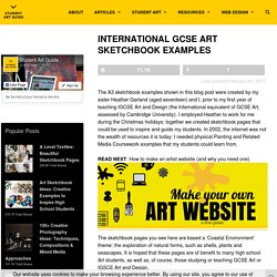 International GCSE Art Sketchbook Examples