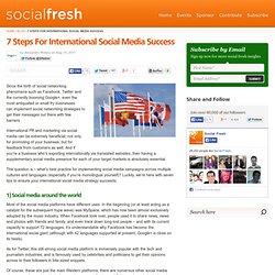 7 Steps For International Social Media Success