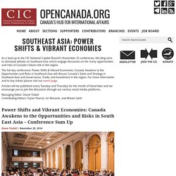 Subjects » Southeast Asia: Power Shifts & Vibrant Economies