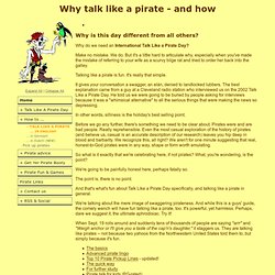 International Talk Like A Pirate Day - How To Do It