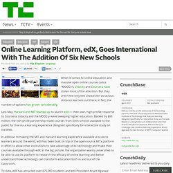 Online Learning Platform, edX, Goes International With The Addition Of Six New Schools