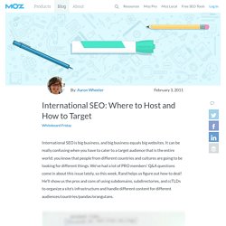International SEO: Where to Host and How to Target - Whiteboard Friday