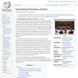 International Churches of Christ - Wikipedia