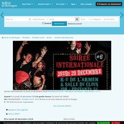 Soirée internationale Brest - 20-12-2018 19h00 - (Concert, Musique classique, Spectacle)