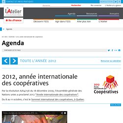 2012, année internationale des coopératives