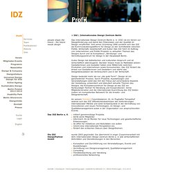 Internationales Design Zentrum Berlin - Profil