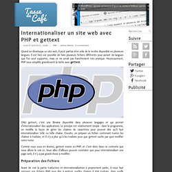 Internationaliser un site web avec PHP et gettext