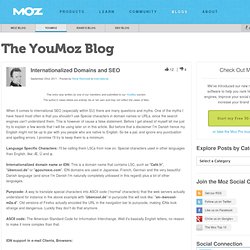 Internationalized Domains and SEO - YouMoz