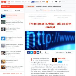 The Internet in Africa - still an alien concept