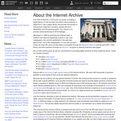 Internet Archive: About IA
