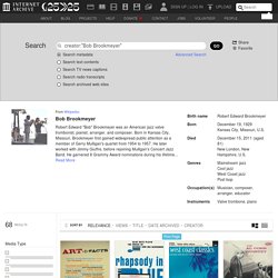 Internet Archive Search: creator:"Bob Brookmeyer"