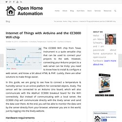 Internet of Things with Arduino and the CC3000 WiFi chip