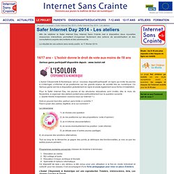 Safer Internet Day 2014 - Les ateliers