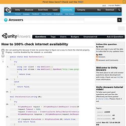 How to 100% check internet availability