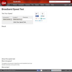 Internet Speed Test - Broadband Speed Test - CNET Australia