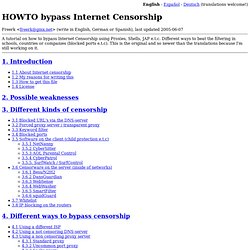 HOWTO bypass Internet Censorship, a tutorial on getting around filters and blocked ports - Aurora
