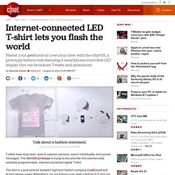 Internet-connected LED T-shirt lets you flash the world