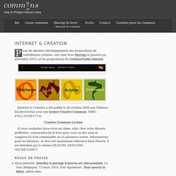 Philippe Aigrain » Internet & Création (livre)