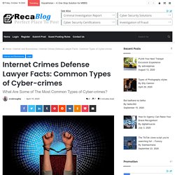 Internet Crimes Defense Lawyer Facts: Common Types of Cyber-crimes