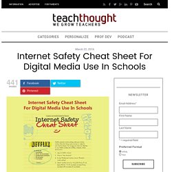 Internet Safety Cheat Sheet For Digital Media Use In Schools