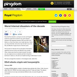 Worst Internet disasters of the decade