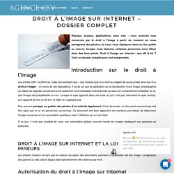 Droit à l'image sur internet