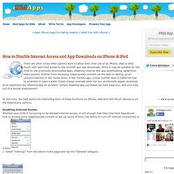How to Disable Internet Access and App Downloads on iPhone & iPad