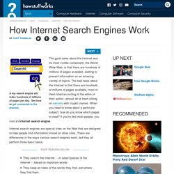 How Internet Search Engines Work