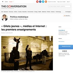 « Gilets jaunes », médias et Internet : les premiers enseignements
