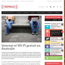 Internet et Wi-Fi gratuit en Australie