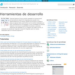 Internet Explorer Learning - F12 Developer Tools