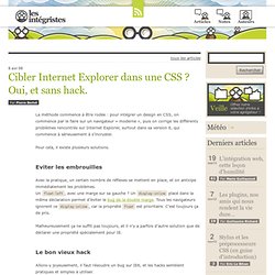 Cibler Internet Explorer dans une CSS ? Oui, et sans hack.