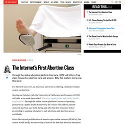 The Internet’s First Abortion Class